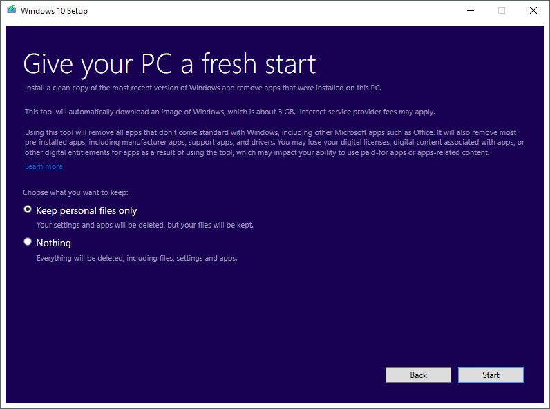 Open enlarged image Windows 10 refresh tool gives your PC a 'fresh start' | TweakTown.com