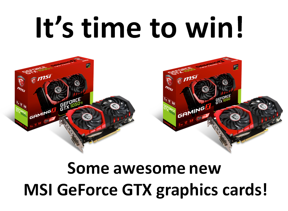 Giveaway Msi Geforce Gtx 1050 Ti Gaming X 4g 2g Tweaktown