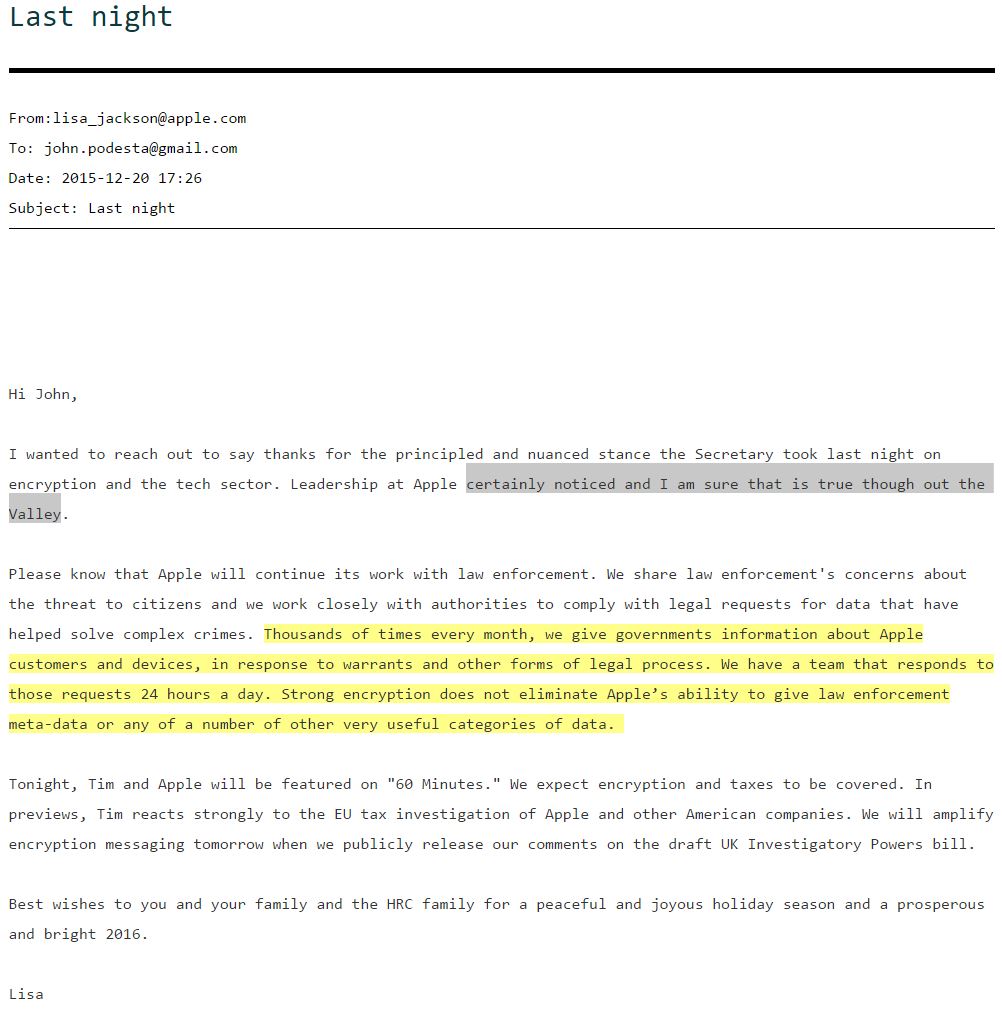 WikiLeaks: Apple gives customers' data to governments 12