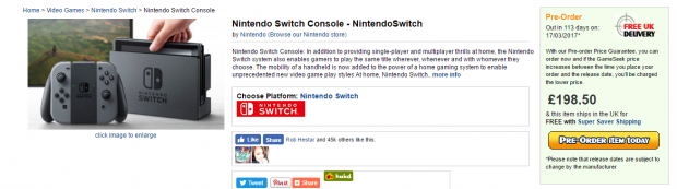 Nintendo Switch listed at $245, to release March 17? 1