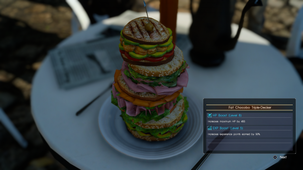 Final Fantasy 15 in-game food was cooked by devs 17
