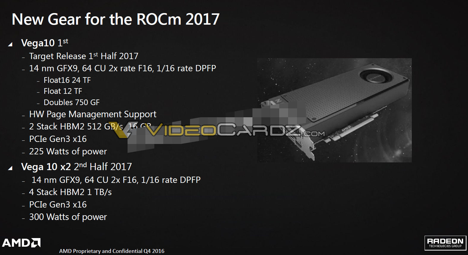 Open enlarged image AMD Vega 10 details leaked: dual-GPU Vega teased as well | TweakTown.com