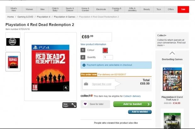 Red Dead Redemption 2 release date possibly leaked 1