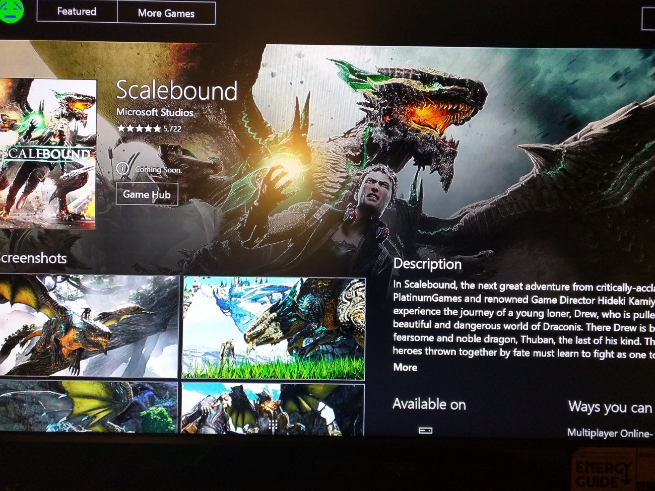 Scalebound sur Xbox One 