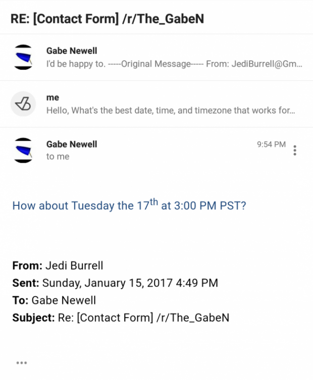 Gabe Newell holding Reddit AmA tomorrow 1