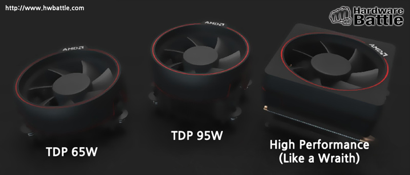 Open enlarged image AMD's new Ryzen CPU coolers: new Wraith, 95/65W versions 11