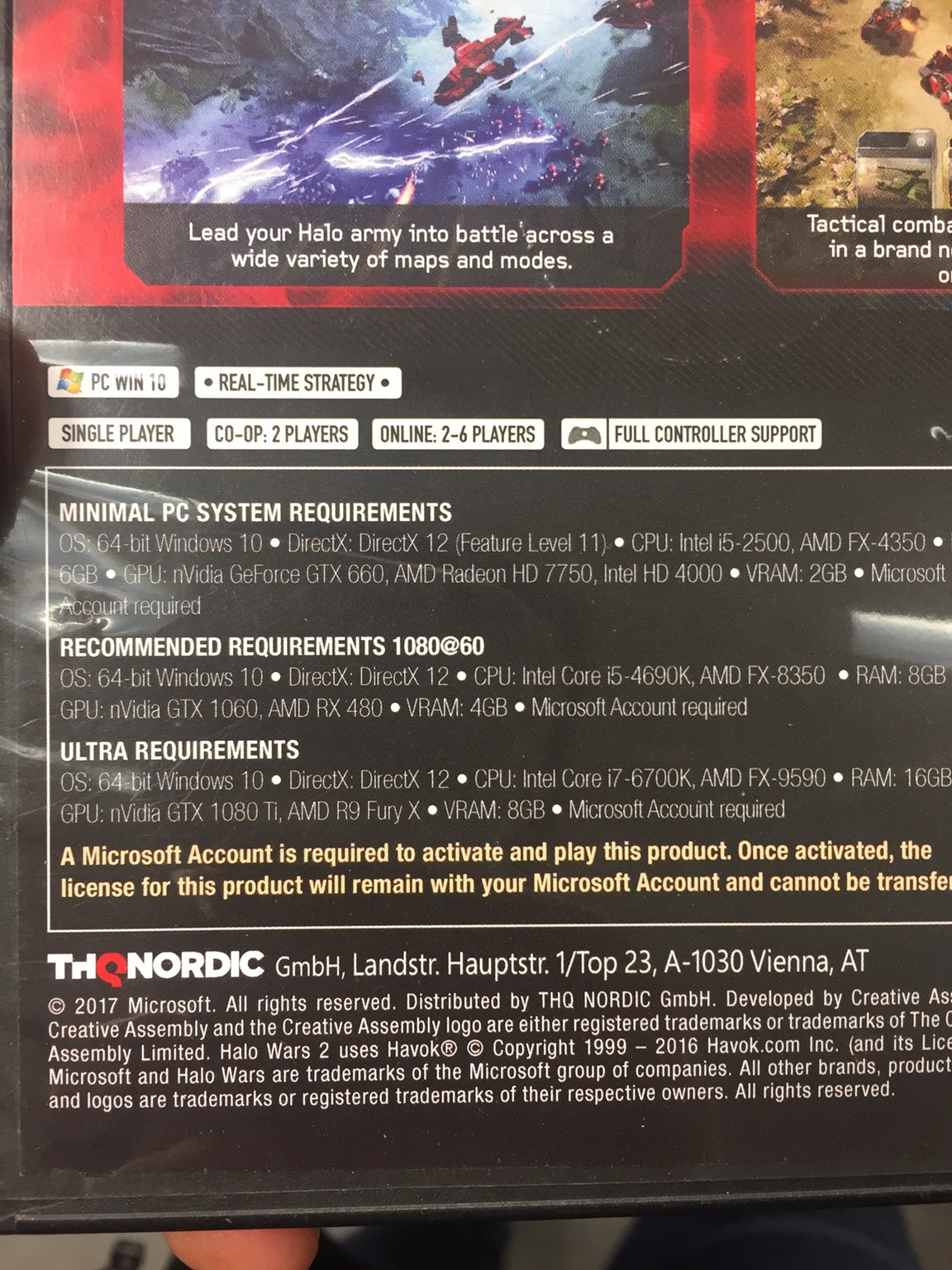 Open enlarged image GTX 1080 Ti teased in Halo Wars 2 official requirements | TweakTown.com