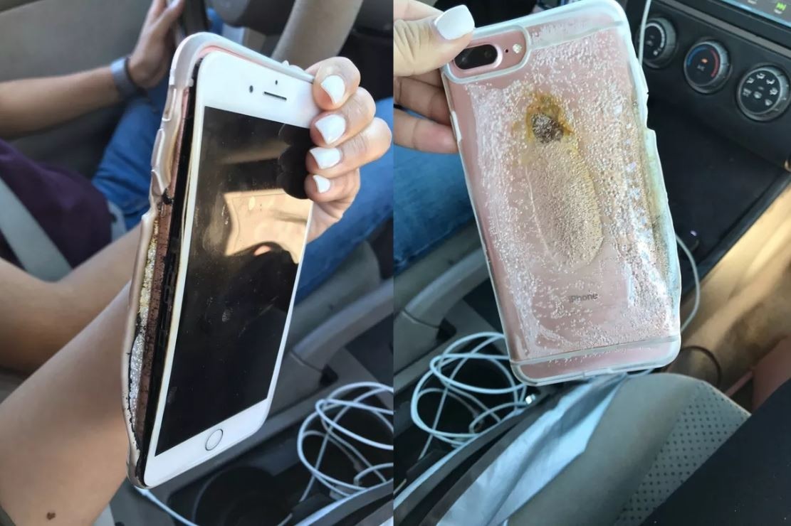 iPhone 7 explodes, smoke coming out caught on video