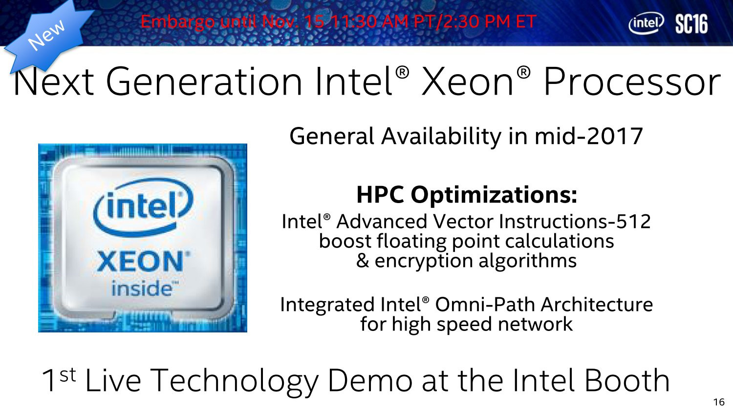 Intel's next-gen 32C/64T chip teased has 100G OmniPath 08