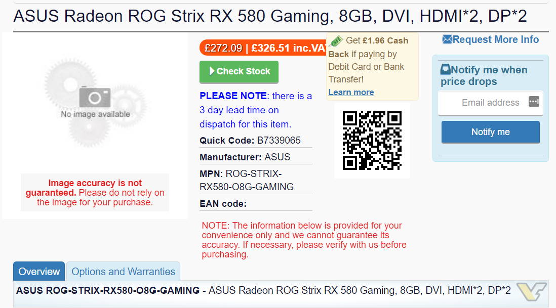 Asus Radeon Rx 580 Rog Strix 8gb Spotted Tweaktown