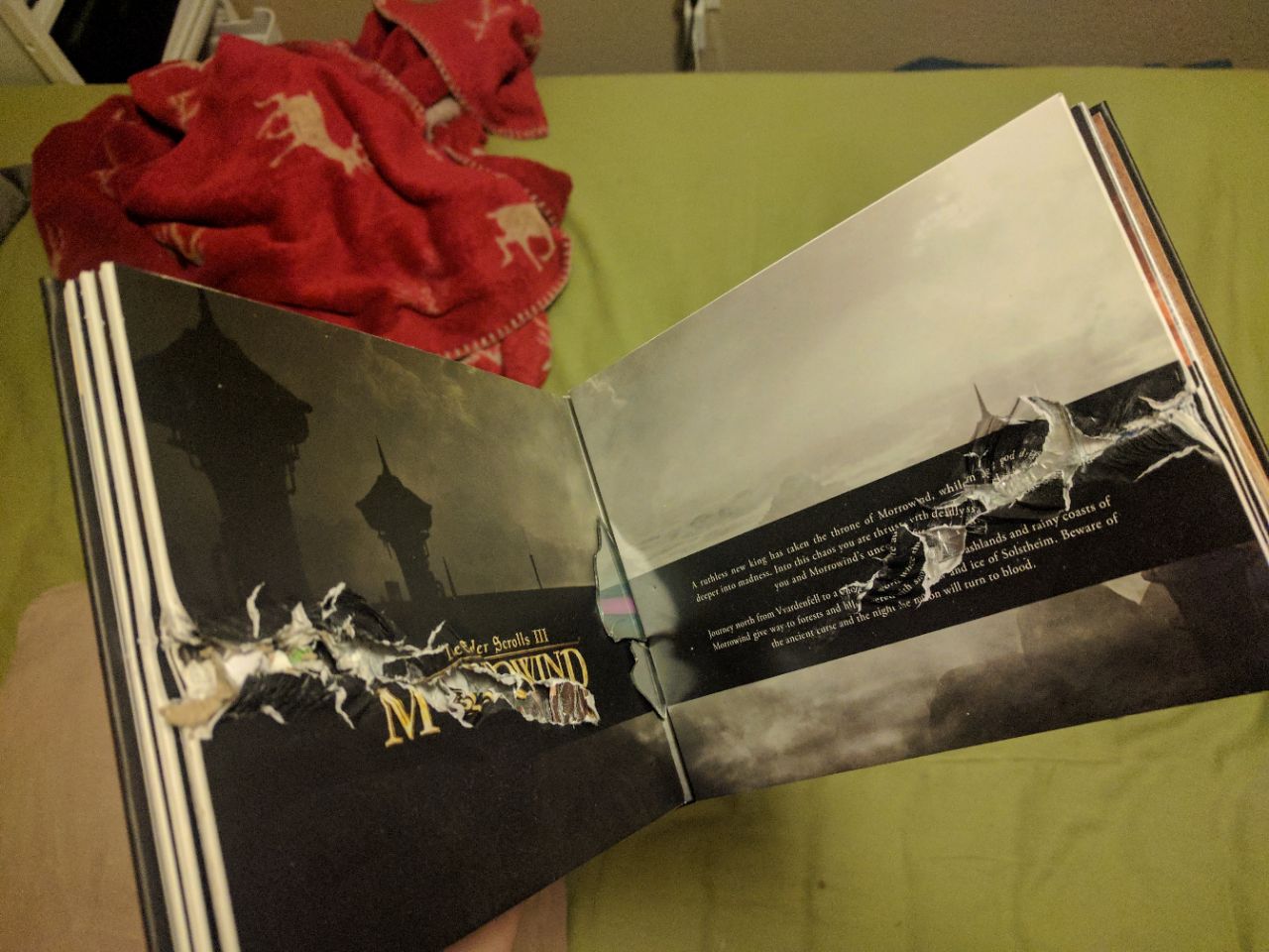 Open enlarged image Man survives bullet, his Elder Scrolls games saved him 03