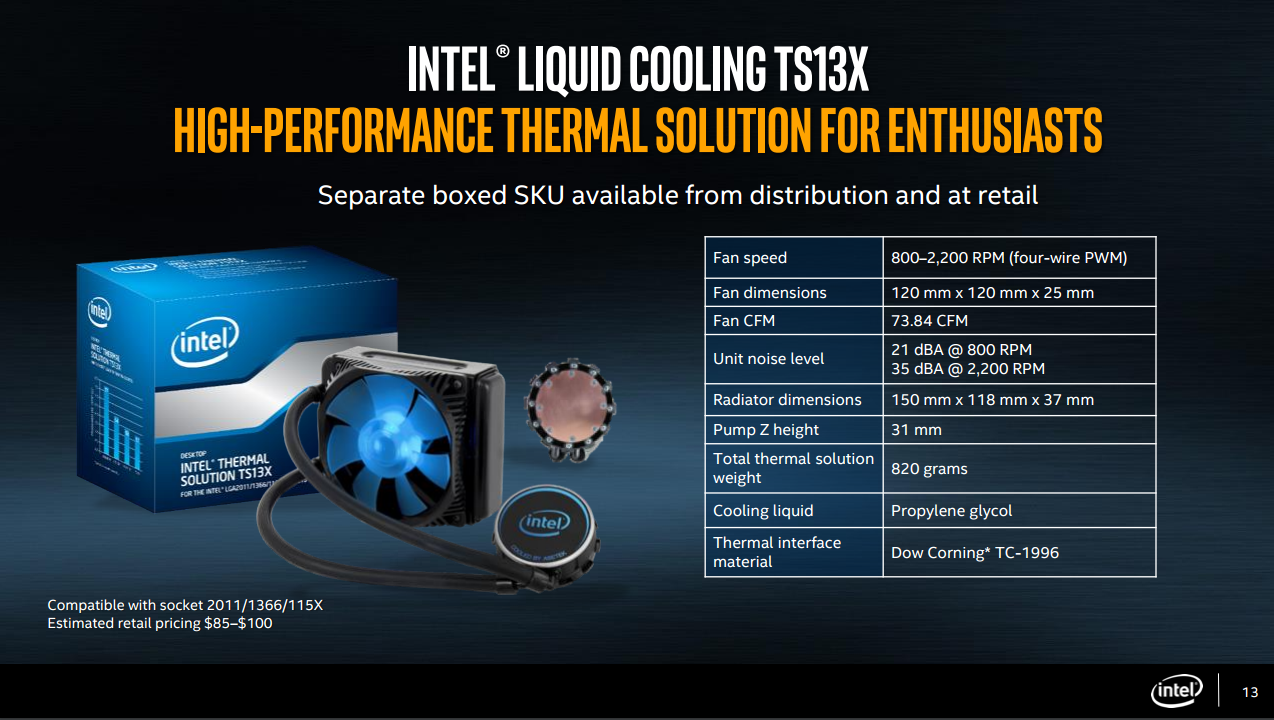 intel thermal solution ts13x