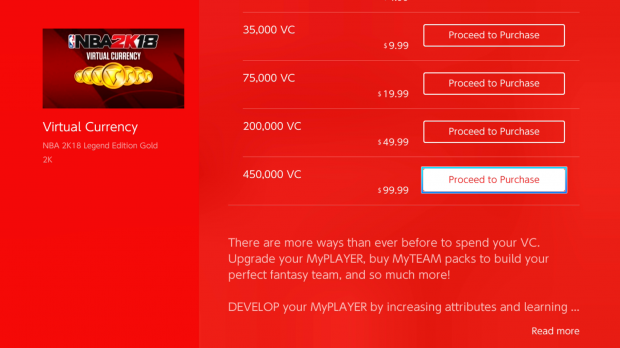 $150 copy of NBA 2K18 costs half of Switch console price 43