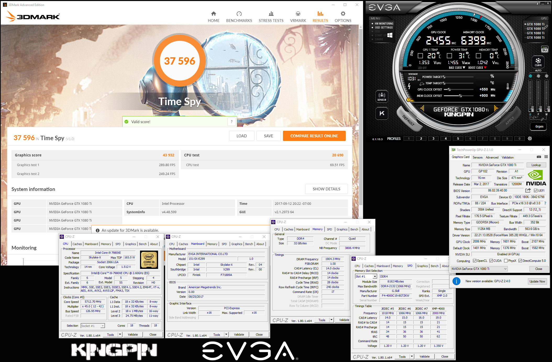 Open enlarged image Core i9-7980XE used to break 4 world records in 3DMark 03