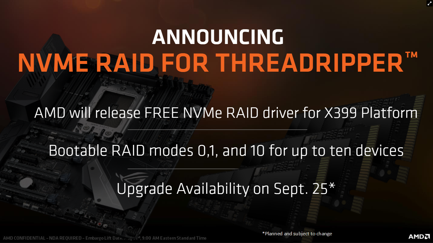 Open enlarged image Free NVMe RAID for X399 is now here