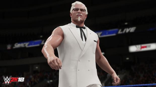 Open enlarged image WWE 2K18 to feature... KFC's Colonel Sanders?