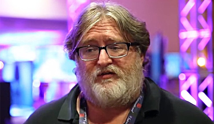 I can die happily now - today I met Gabe Newell :D