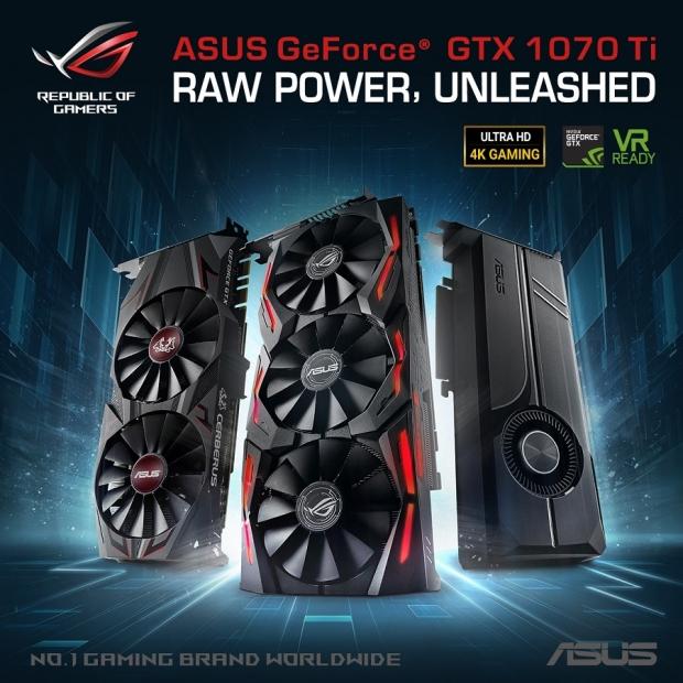 ASUS announce three new GTX 1070 Ti graphics cards