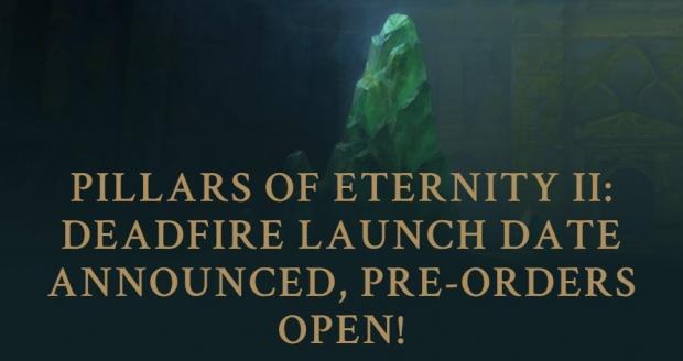 Pillars of Eternity II: Deadfire launch date revealed