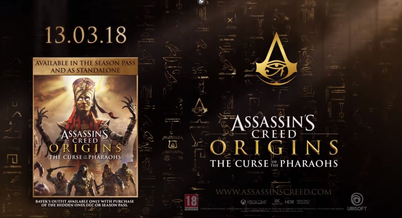 Assassin's Creed: Origins - The Curse Of The Pharaohs DLC Ubisoft