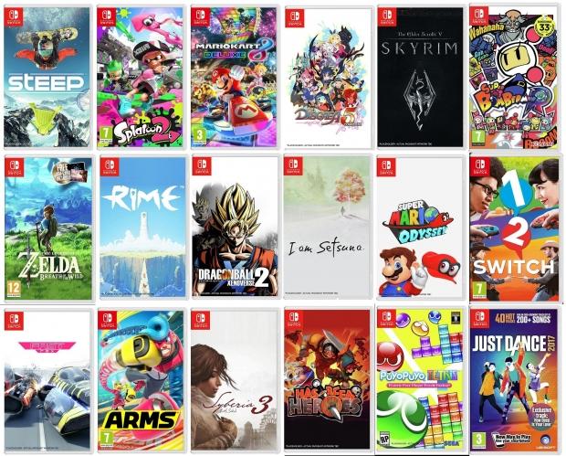 list of all switch physical games