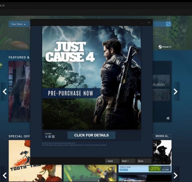 Just Cause 4 accidentally leaked by Steam