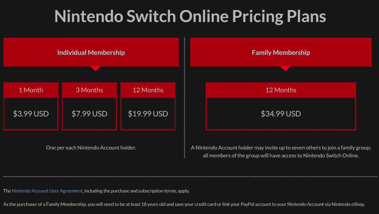 Nintendo Switch Online launches September 18