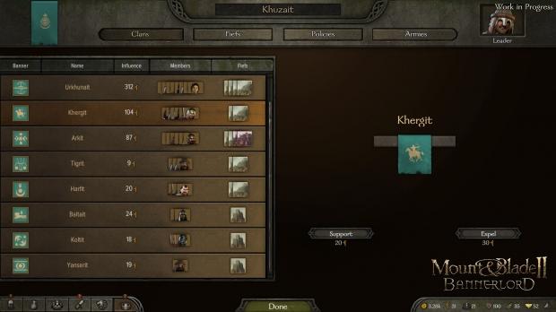 Mount & Blade II: Bannerlord dev blog 'Kingdom Management' 02