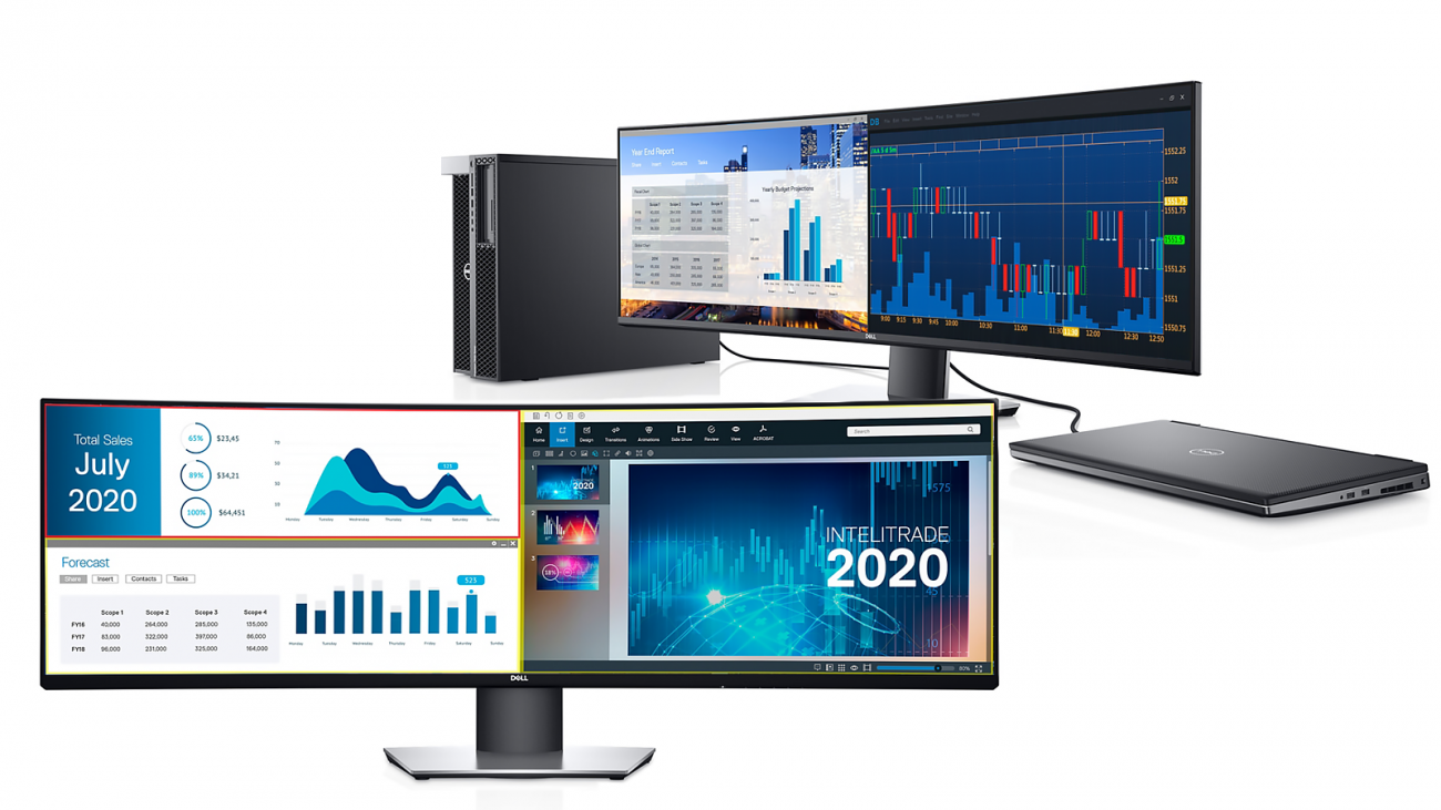 Dell's 49-inch ultra-wide monitor rocks 5120x1440 resolution