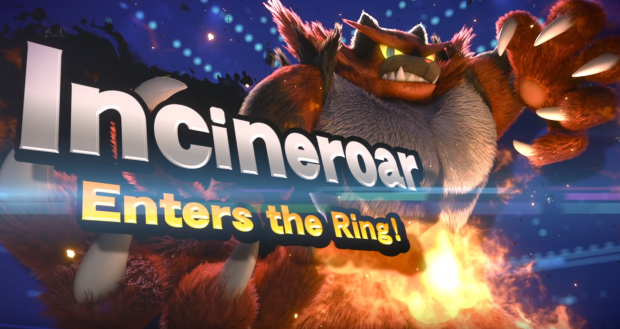 Open enlarged image Incineroar heats up the stage in Super Smash Bros. Ultimate