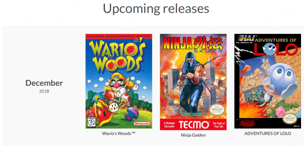 upcoming nes games on switch