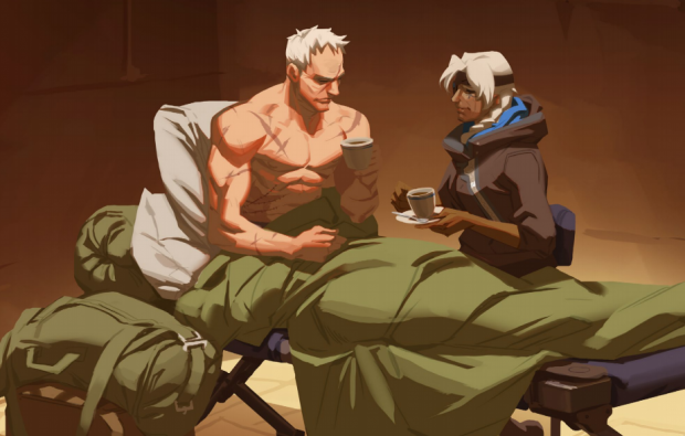 Open enlarged image Overwatch's 'Soldier 76' loved a man before he loved his gun