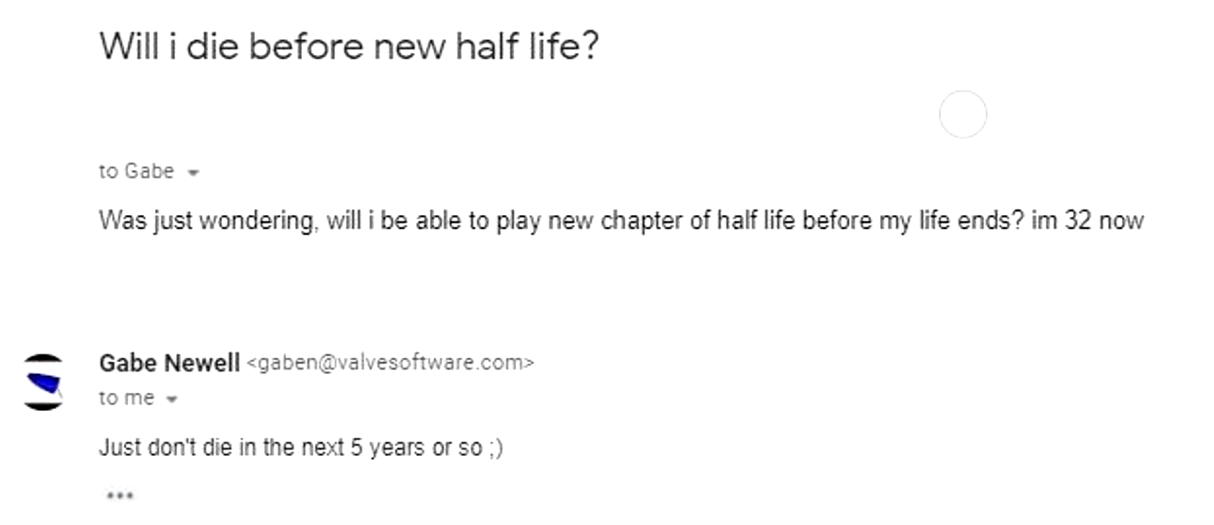 Gabe Newell: Release Half-Life 3!