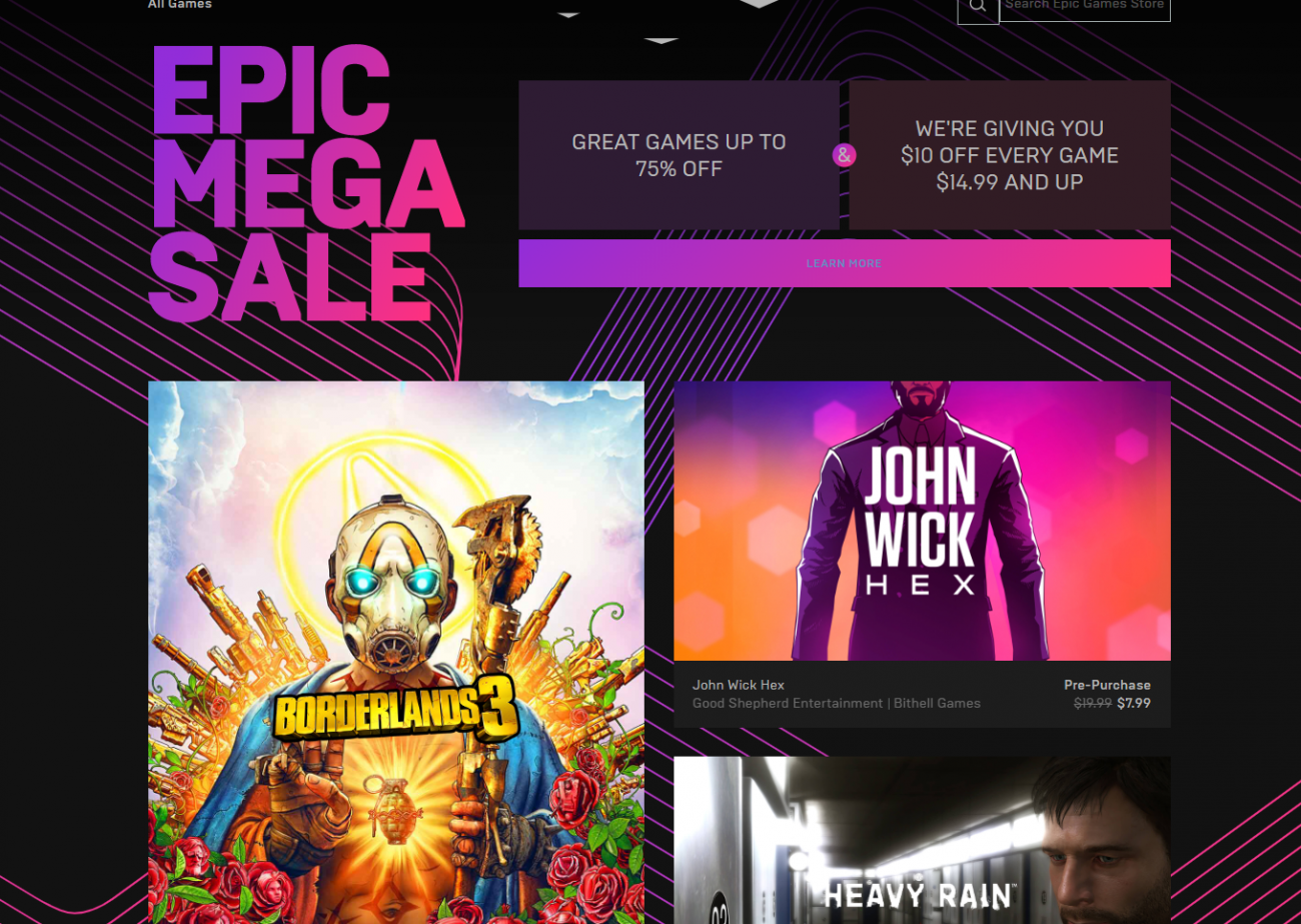 Epic Games Sales & Specials for PC Games - Epic Games Store