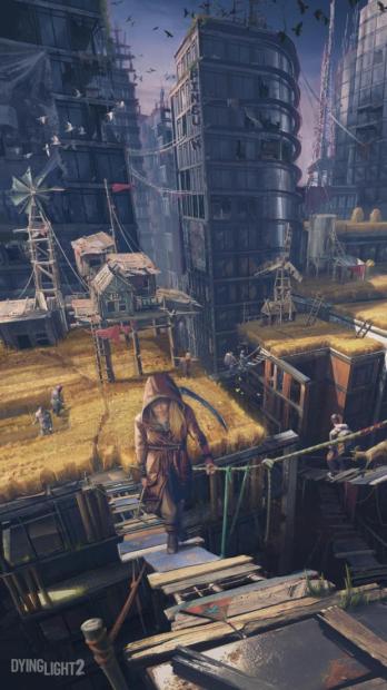 Dying Light 2 poster art shows survivor rooftop communities 01