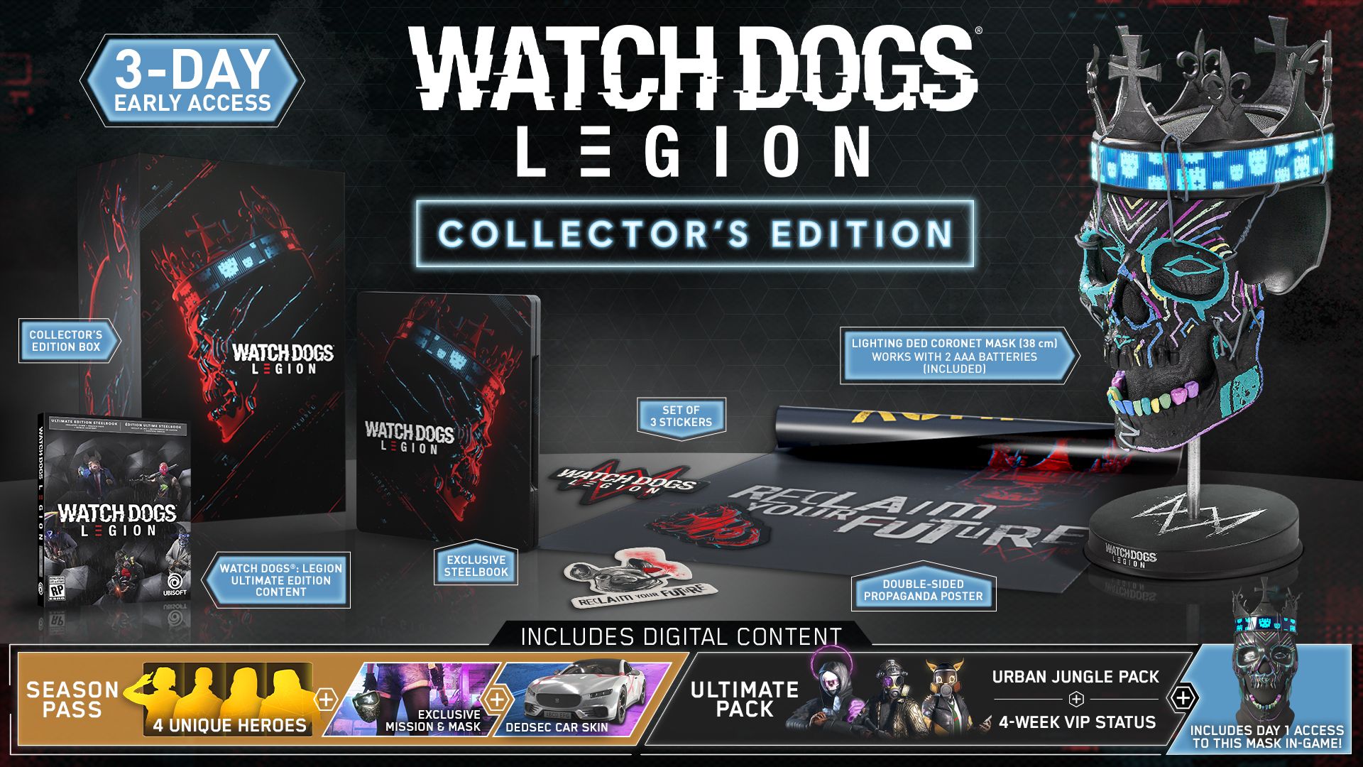 Watch Dogs: Legion Ultimate Steelbook Edition (Exclusive) PlayStation 4