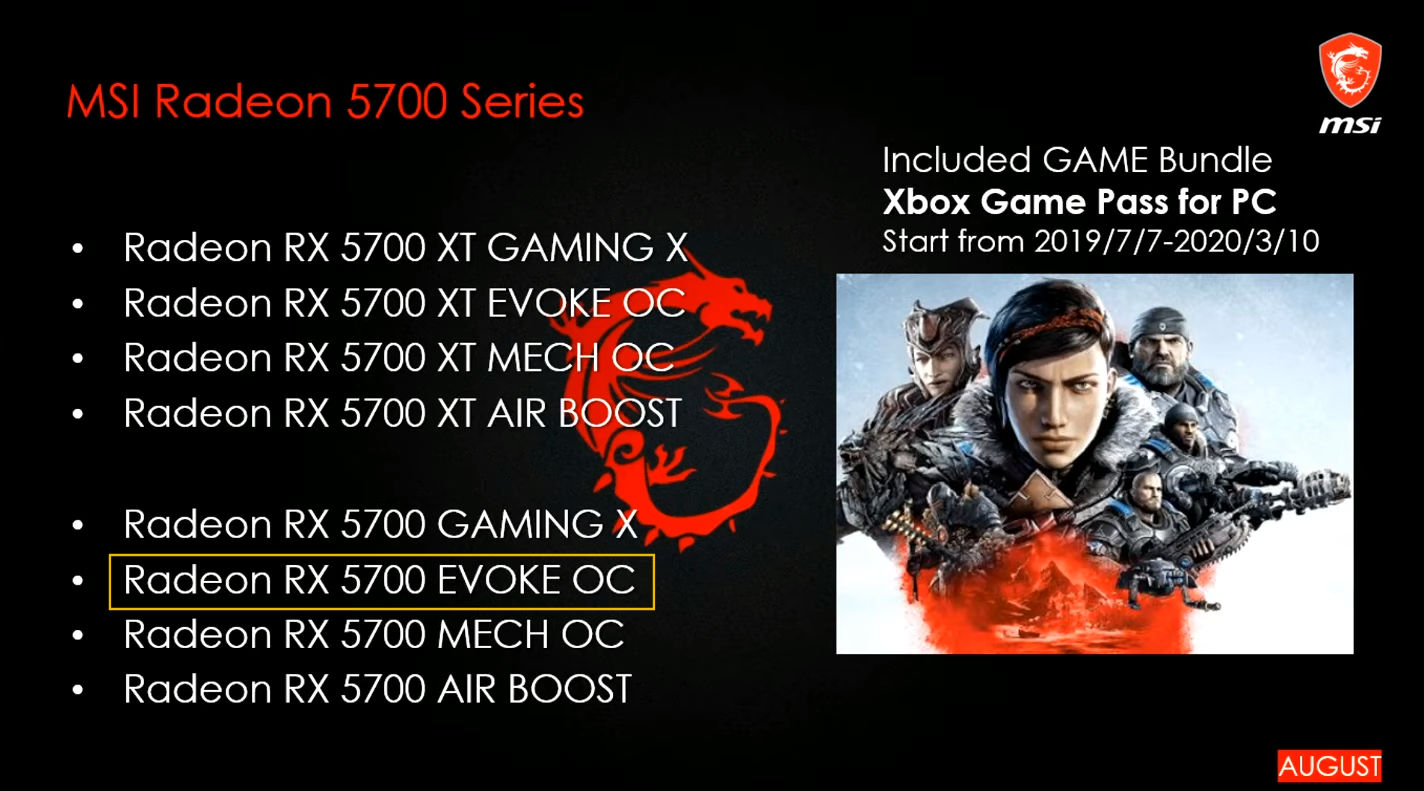 MSI launching 8 different custom Radeon RX 5700 series cards 04