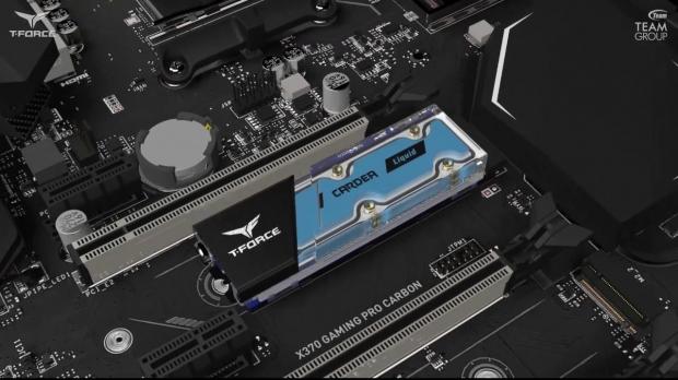 Open enlarged image TEAMGROUP introduces the T-FORCE CARDEA liquid cooled SSD