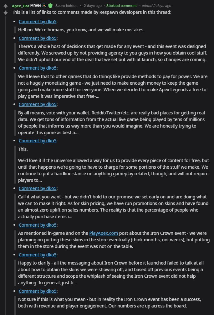 Respawn calls Apex Legends players 'ass-hats' and 'freeloaders' 11