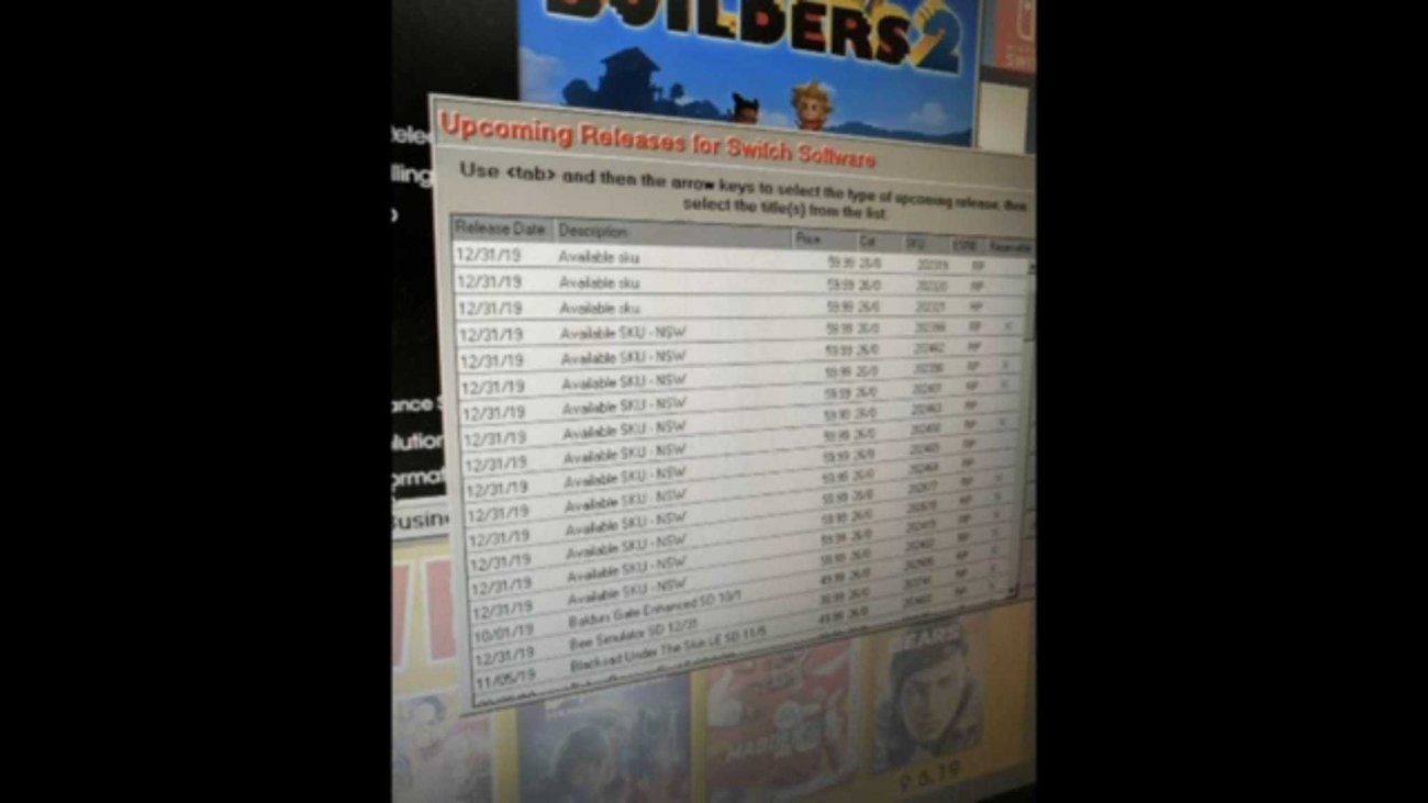 GameStop Nintendo Direct leak suggests 12 new untitled Switch games