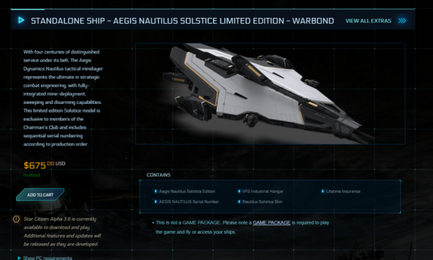$400 Star Citizen Ship Announced, See Images and Get Details Here - GameSpot
