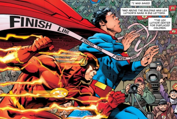 It's official: Superman jest szybszy od Flasha's official: Superman is faster than the Flash