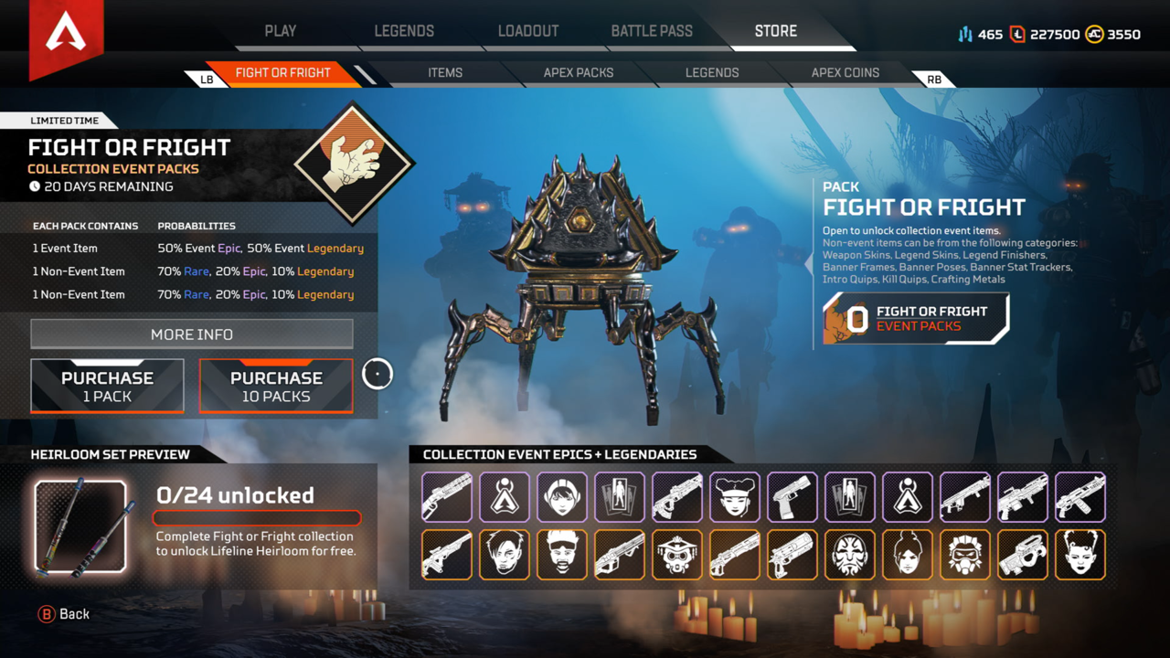 Here's everything up for grabs in Apex Legends Halloween event