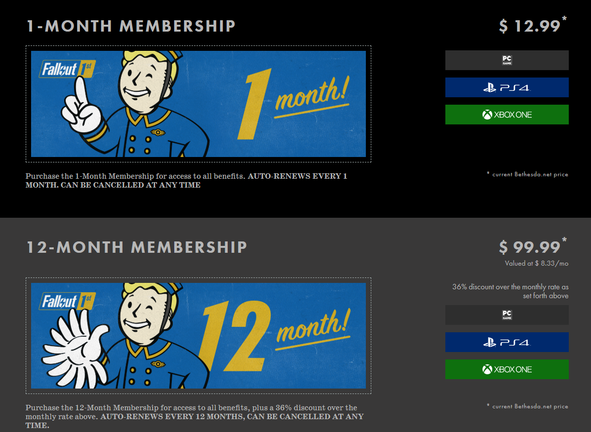 Fallout 76 gets $100 a year subscription plan with pay-to-win content