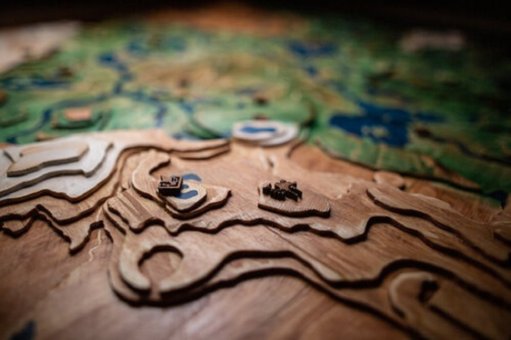 Artist creates 3D wooden masterpiece of Zelda: Breath of the Wild map