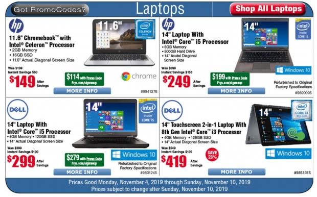 Fry's laptops outlet