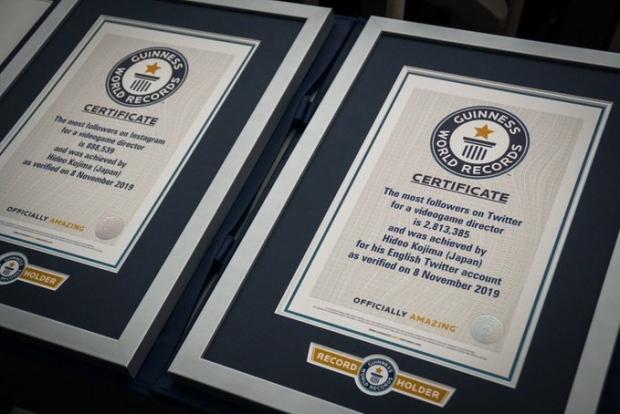 Hideo Kojima has been awarded two Guinness World Records