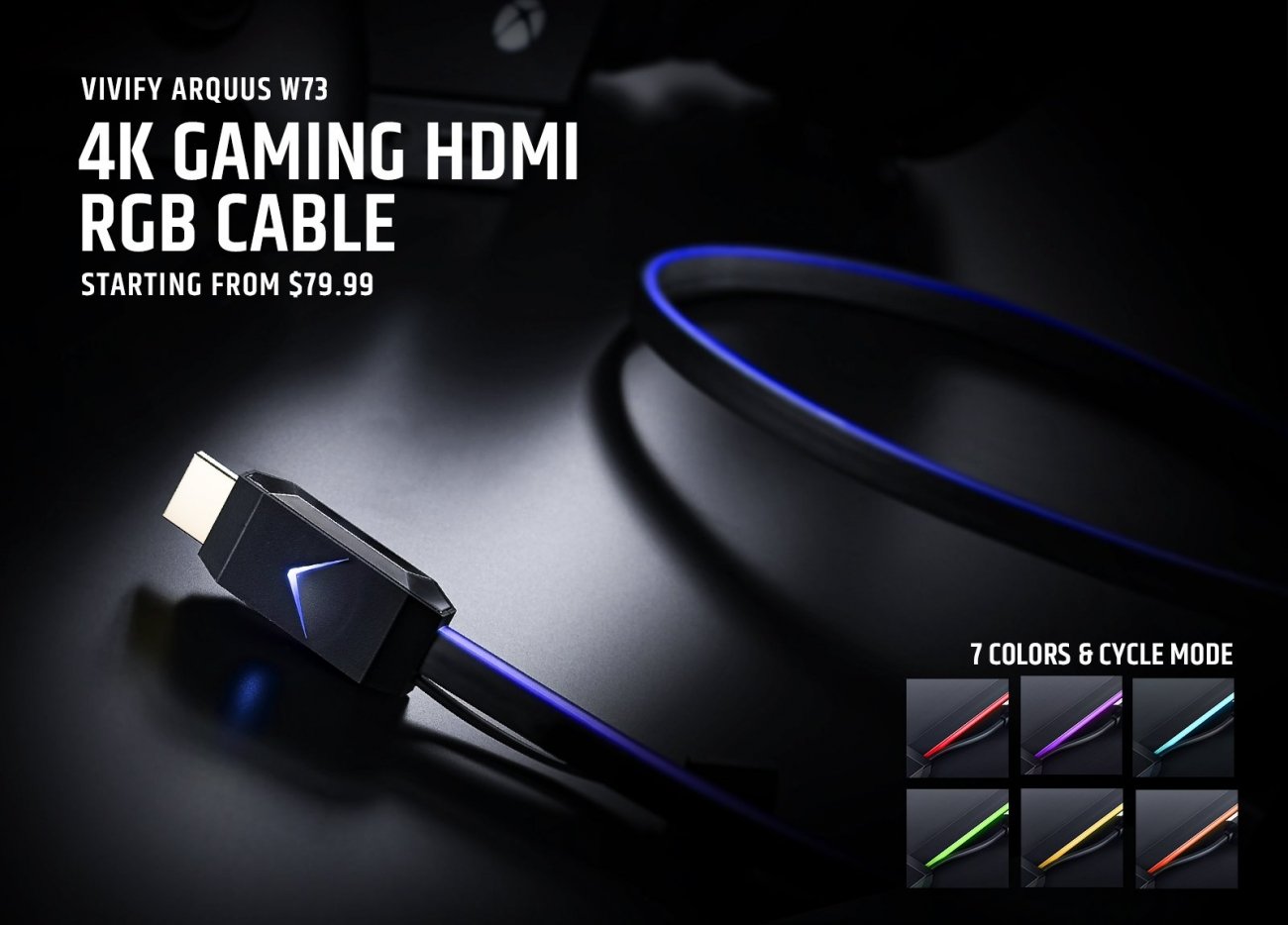 Manifesteren delicaat natuurpark HDMI cable with RGB lighting for up to $200, because why not?