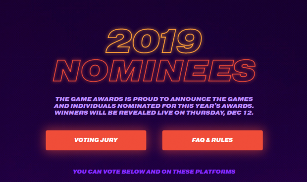 Who Should Win Game of the Year at The Game Awards 2019?