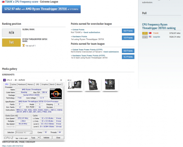 AMD's new Ryzen Threadripper 3970X overclocked to 5.72GHz on LN2 02
